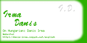 irma danis business card